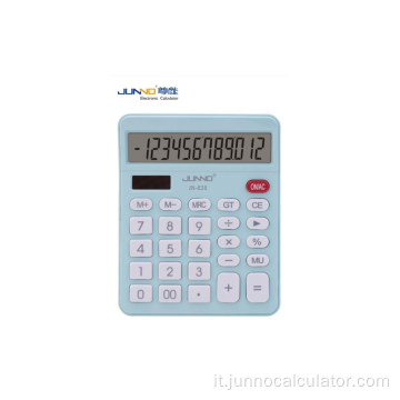 838 calcolatrice aziendale per ufficio con pulsante solare a doppia alimentazione